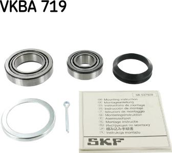 SKF VKBA 719 - Комплект підшипника маточини колеса autocars.com.ua