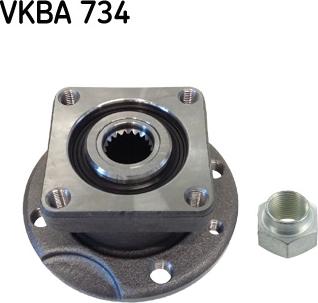 SKF VKBA 734 - Комплект підшипника маточини колеса autocars.com.ua