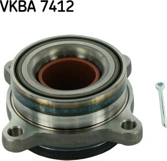 SKF VKBA 7412 - Комплект підшипника маточини колеса autocars.com.ua