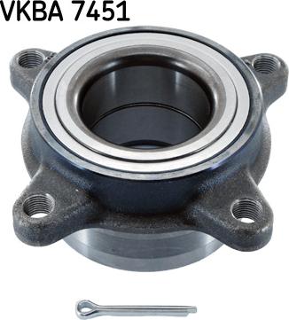 SKF VKBA 7451 - Комплект підшипника маточини колеса autocars.com.ua