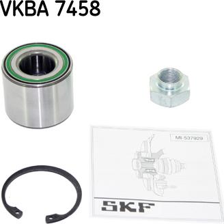 SKF VKBA 7458 - Комплект подшипника ступицы колеса avtokuzovplus.com.ua