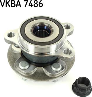SKF VKBA 7486 - Комплект підшипника маточини колеса autocars.com.ua