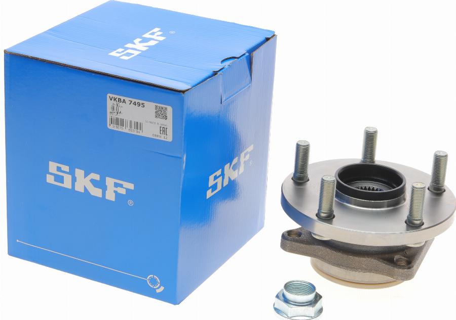 SKF VKBA 7495 - Комплект підшипника маточини колеса autocars.com.ua