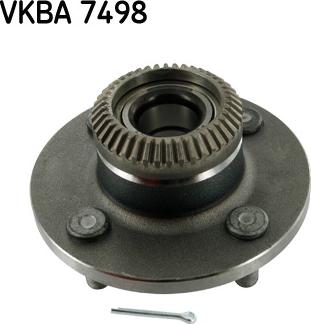 SKF VKBA 7498 - Комплект підшипника маточини колеса autocars.com.ua