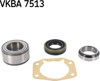 SKF VKBA 7513 - Комплект подшипника ступицы колеса avtokuzovplus.com.ua