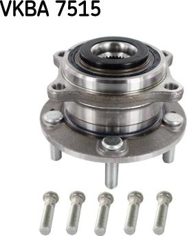 SKF VKBA 7515 - Комплект підшипника маточини колеса autocars.com.ua