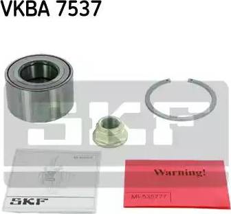 SKF VKBA 7537 - Комплект подшипника ступицы колеса avtokuzovplus.com.ua