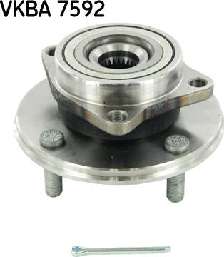 SKF VKBA 7592 - Комплект подшипника ступицы колеса avtokuzovplus.com.ua