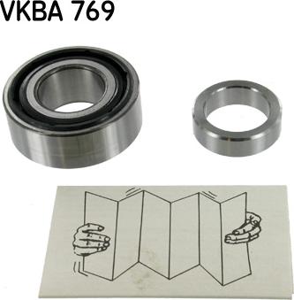 SKF VKBA 769 - Комплект підшипника маточини колеса autocars.com.ua