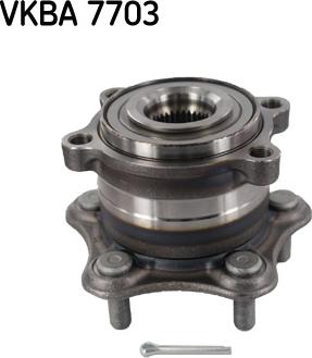 SKF VKBA 7703 - Комплект підшипника маточини колеса autocars.com.ua