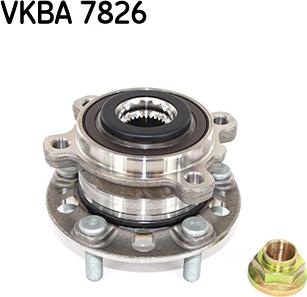 SKF VKBA 7826 - Комплект підшипника маточини колеса autocars.com.ua