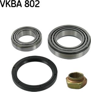 SKF VKBA 802 - Комплект підшипника маточини колеса autocars.com.ua