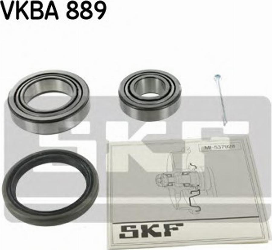 SKF VKBA 889 - Комплект подшипника ступицы колеса avtokuzovplus.com.ua