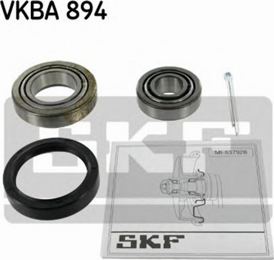 SKF VKBA 894 - Комплект підшипника маточини колеса autocars.com.ua