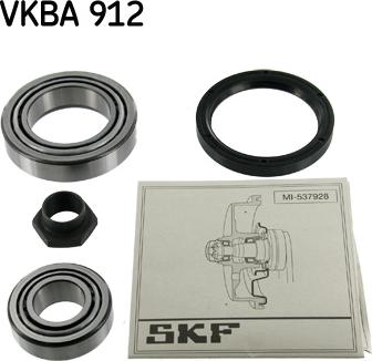 SKF VKBA 912 - Комплект подшипника ступицы колеса autodnr.net