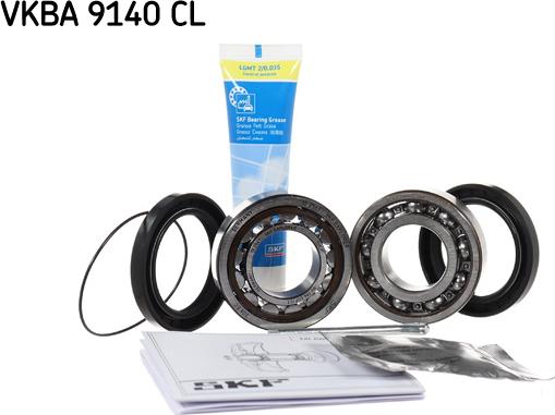 SKF VKBA 9140 CL - Комплект підшипника маточини колеса autocars.com.ua