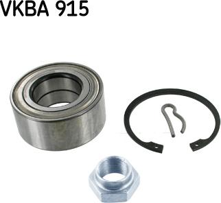 SKF VKBA 915 - Комплект підшипника маточини колеса autocars.com.ua