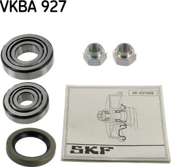 SKF VKBA 927 - Комплект подшипника ступицы колеса autodnr.net