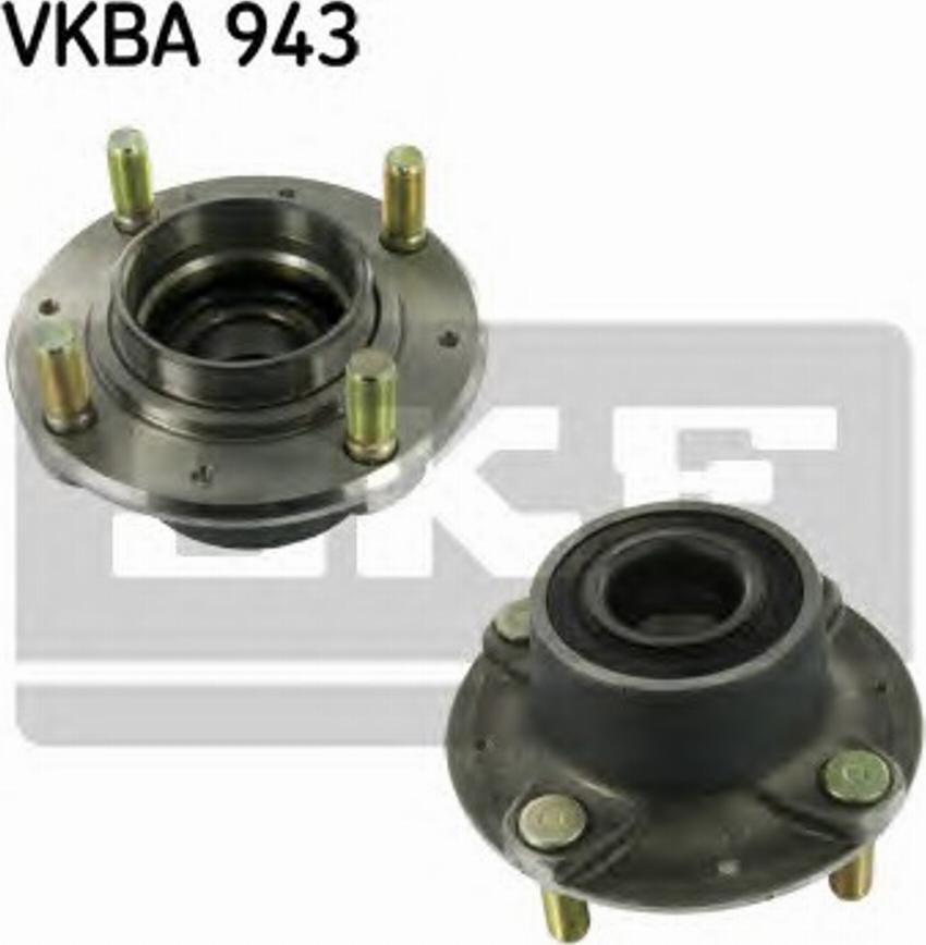 SKF VKBA 943 - Комплект підшипника маточини колеса autocars.com.ua