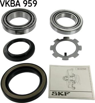 SKF VKBA 959 - Комплект подшипника ступицы колеса autodnr.net