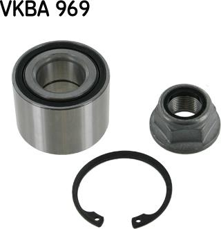 SKF VKBA 969 - Комплект подшипника ступицы колеса autodnr.net