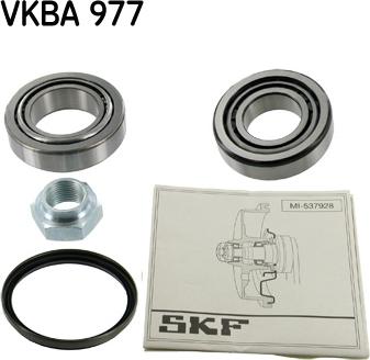 SKF VKBA 977 - Комплект підшипника маточини колеса autocars.com.ua