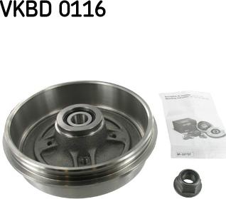 SKF VKBD 0116 - Гальмівний барабан autocars.com.ua