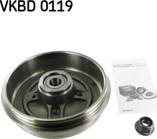 SKF VKBD 0119 - Гальмівний барабан autocars.com.ua