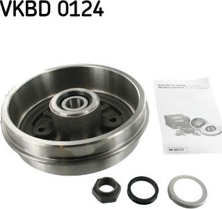 SKF VKBD 0124 - Гальмівний барабан autocars.com.ua