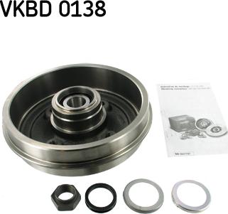 SKF VKBD 0138 - Гальмівний барабан autocars.com.ua