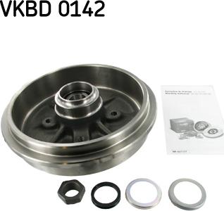 SKF VKBD 0142 - Гальмівний барабан autocars.com.ua