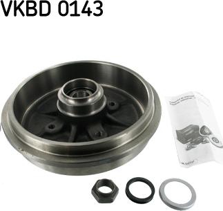 SKF VKBD 0143 - Гальмівний барабан autocars.com.ua