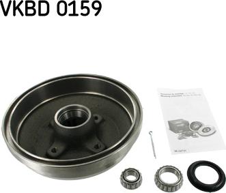 SKF VKBD 0159 - Гальмівний барабан autocars.com.ua