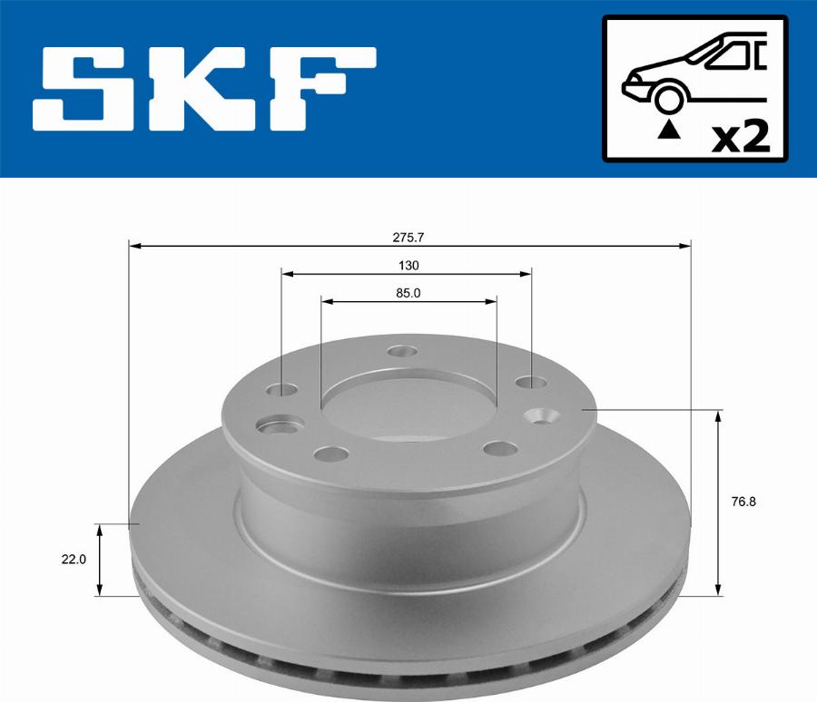 SKF VKBD 80174 V2 - Тормозной диск autodnr.net
