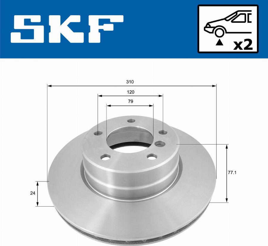 SKF VKBD 80196 V2 - Тормозной диск autodnr.net