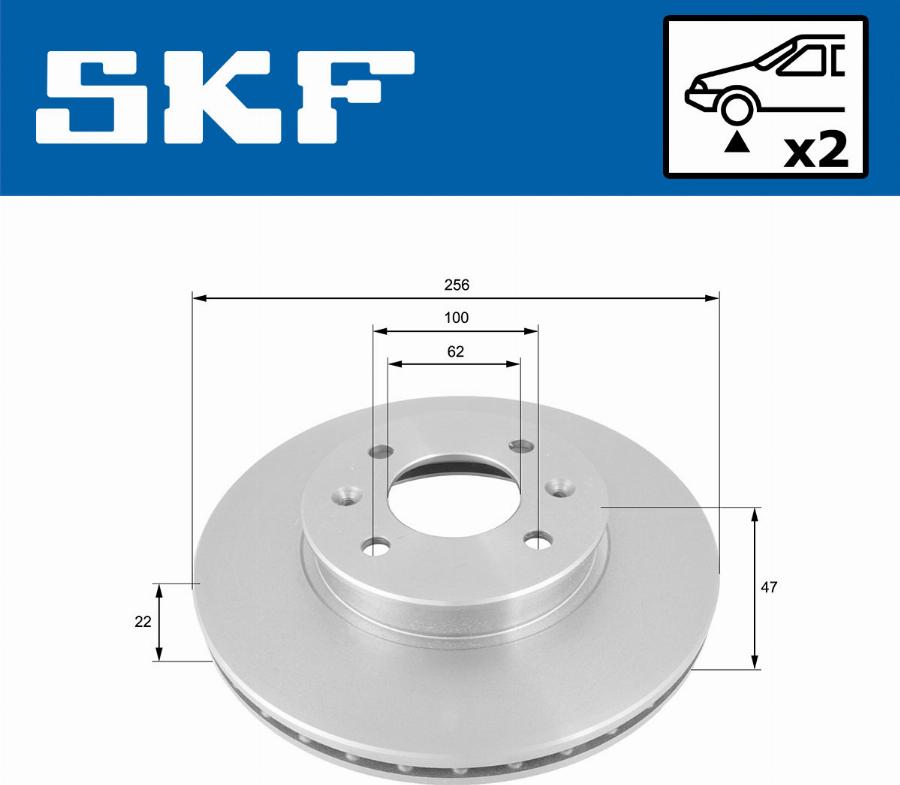 SKF VKBD 80212 V2 - Тормозной диск autodnr.net