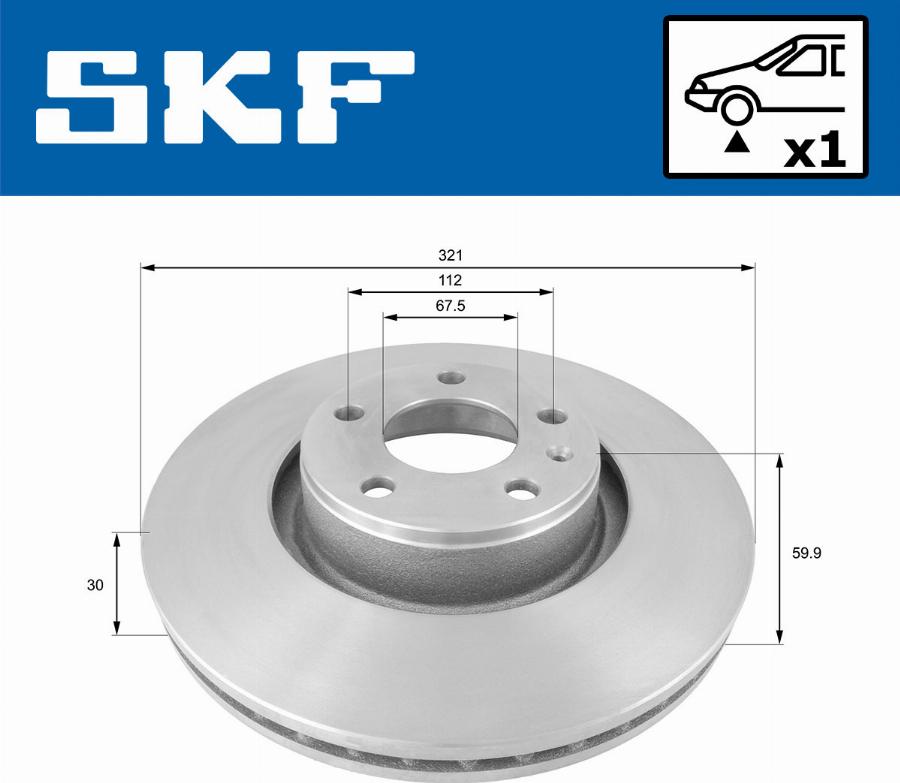 SKF VKBD 80226 V1 - Тормозной диск autodnr.net