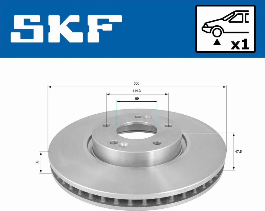 SKF VKBD 80236 V1 - Тормозной диск autodnr.net