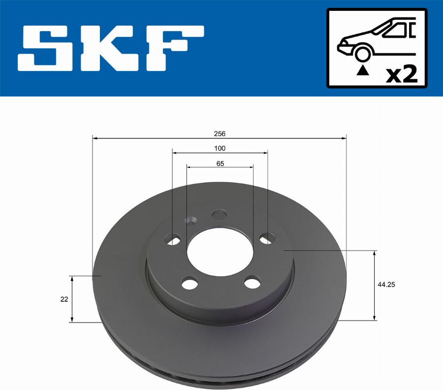 SKF VKBD 80241 V2 - Тормозной диск autodnr.net