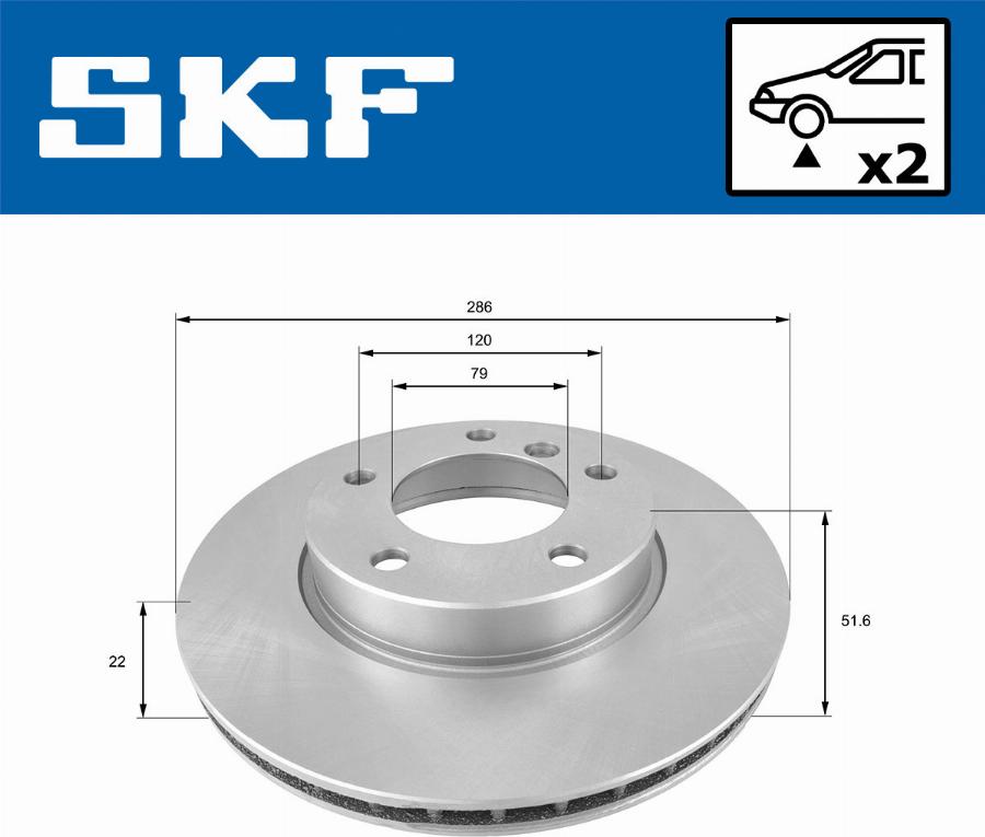 SKF VKBD 80276 V2 - Тормозной диск autodnr.net