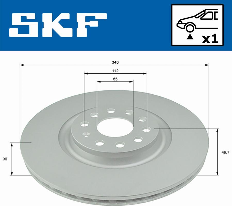 SKF VKBD 80292 V1 - Тормозной диск avtokuzovplus.com.ua