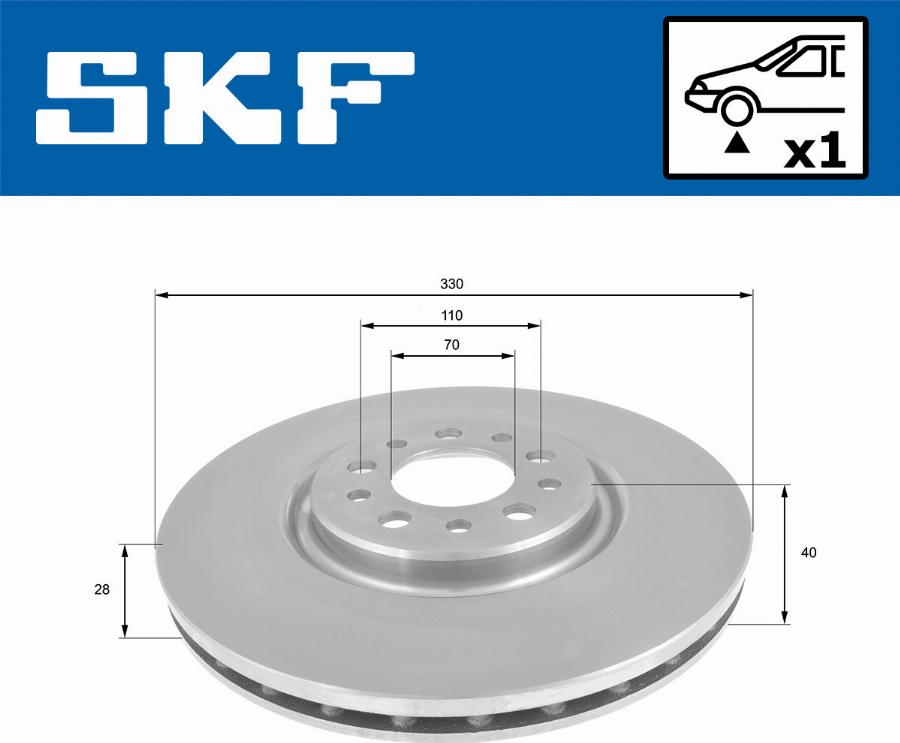 SKF VKBD 80294 V1 - Тормозной диск autodnr.net