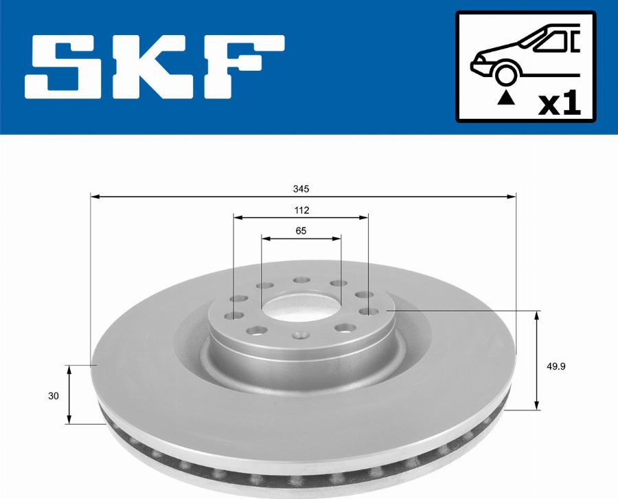 SKF VKBD 80309 V1 - Тормозной диск autodnr.net