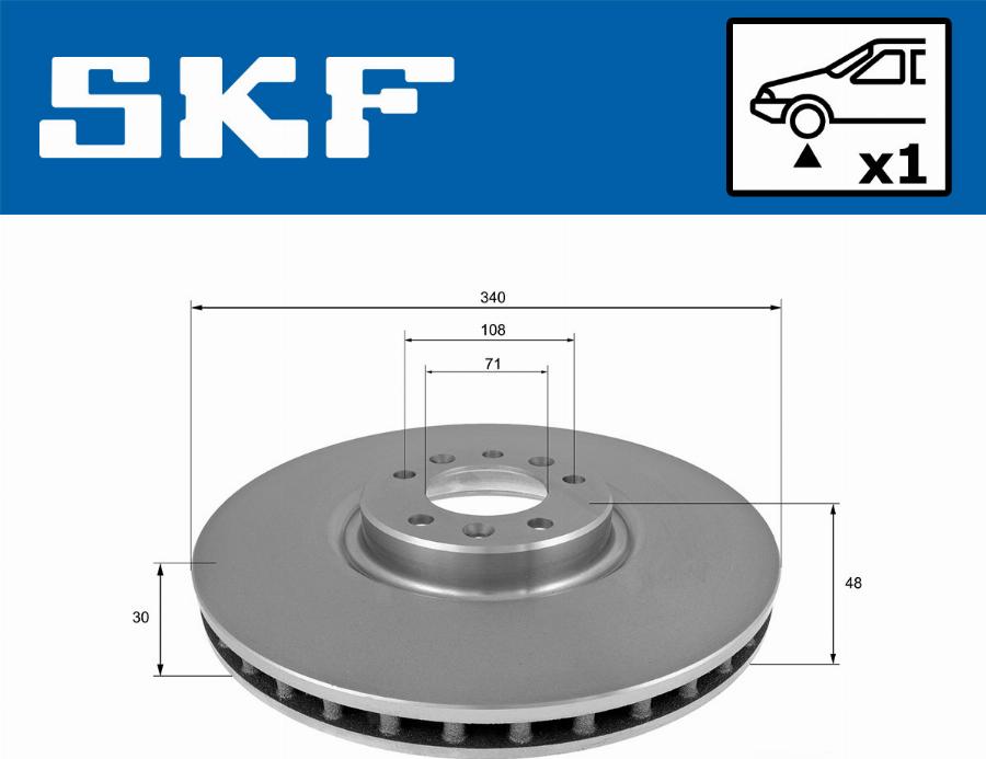 SKF VKBD 80335 V1 - Тормозной диск autodnr.net