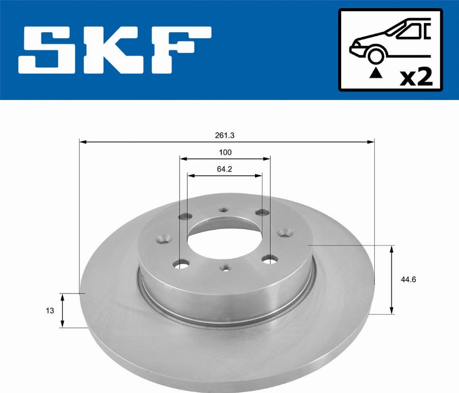 SKF VKBD 80337 S2 - Тормозной диск autodnr.net