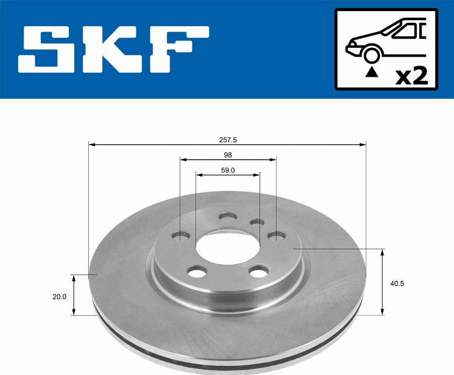 SKF VKBD 80420 V2 - Тормозной диск autodnr.net