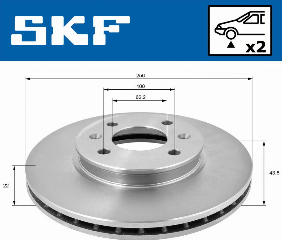 SKF VKBD 80472 V2 - Тормозной диск autodnr.net