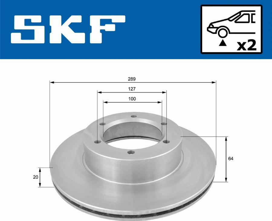 SKF VKBD 80718 V2 - Тормозной диск autodnr.net