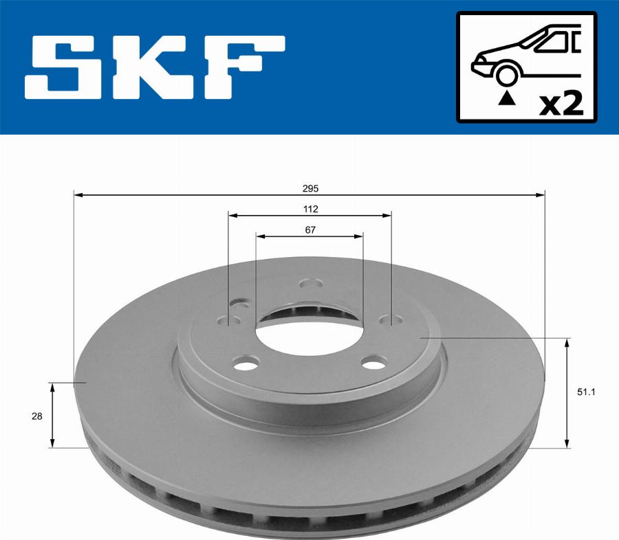 SKF VKBD 81070 V2 - Тормозной диск autodnr.net