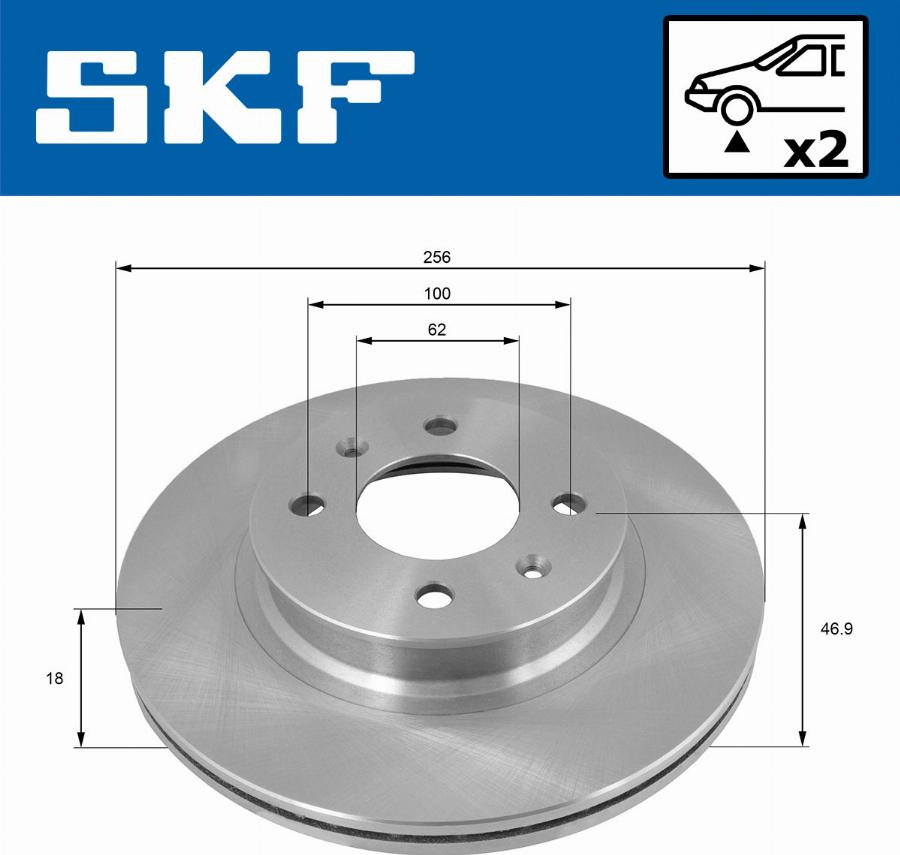 SKF VKBD 81158 V2 - Тормозной диск autodnr.net